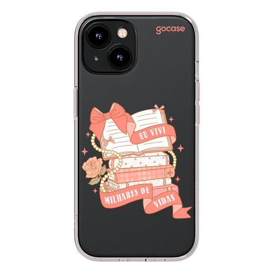Capinha para celular  Book Lover - Vivi Milhares de Vidas