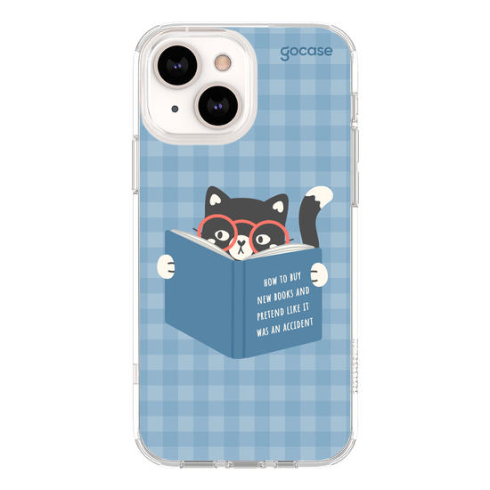 Capinha para celular  Book Lover - Gatinho Leitor