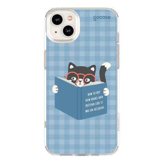 Capinha para celular  Book Lover - Gatinho Leitor