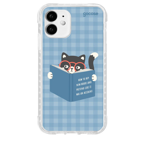 Capinha para celular  Book Lover - Gatinho Leitor