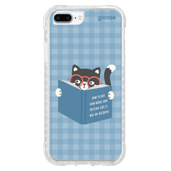 Capinha para celular  Book Lover - Gatinho Leitor