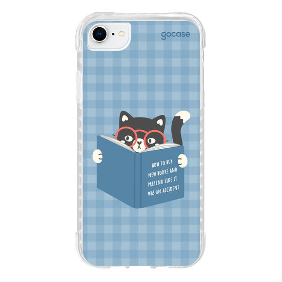 Capinha para celular  Book Lover - Gatinho Leitor