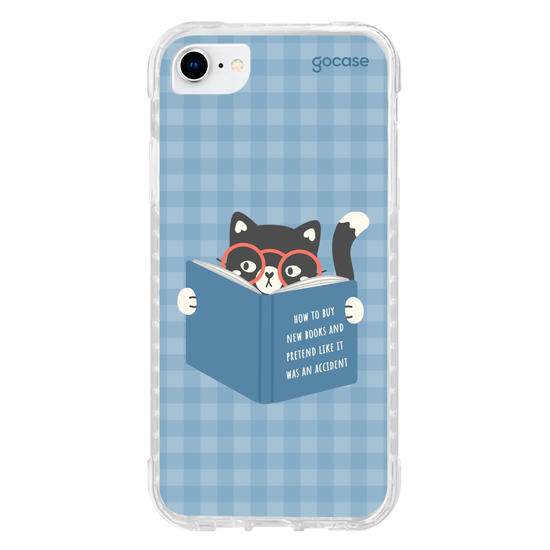 Capinha para celular  Book Lover - Gatinho Leitor