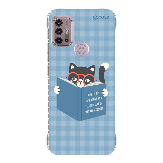 Capinha para celular  Book Lover - Gatinho Leitor