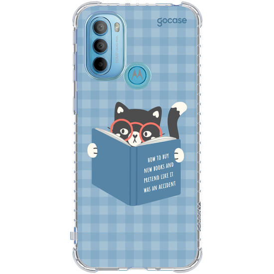 Capinha para celular  Book Lover - Gatinho Leitor