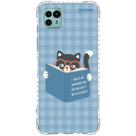 Capinha para celular  Book Lover - Gatinho Leitor