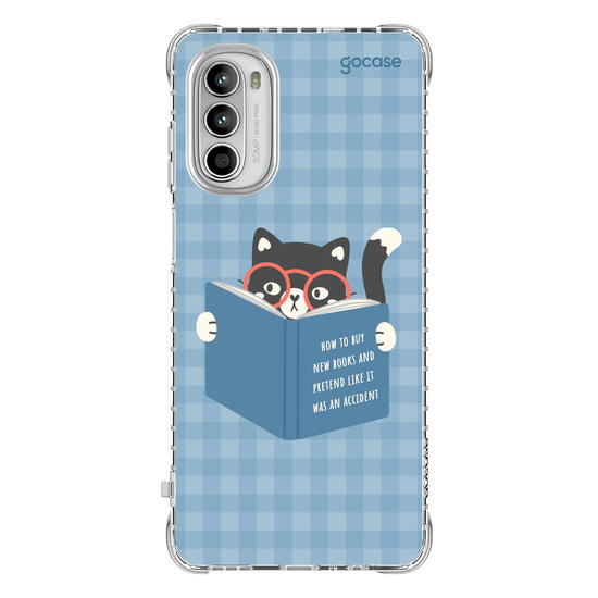 Capinha para celular  Book Lover - Gatinho Leitor