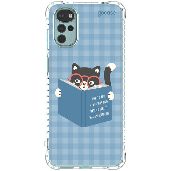 Capinha para celular  Book Lover - Gatinho Leitor
