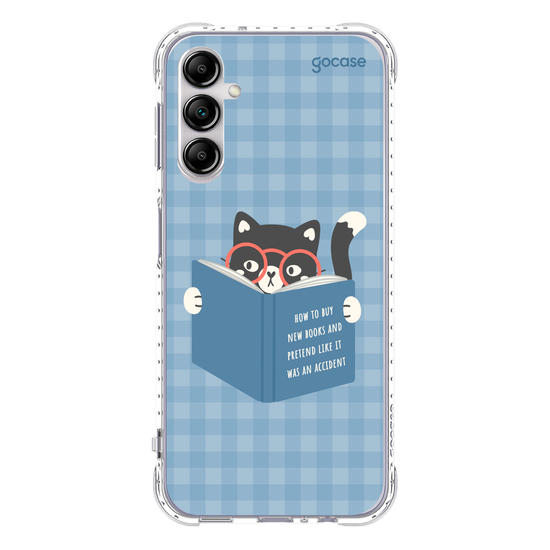 Capinha para celular  Book Lover - Gatinho Leitor