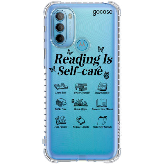 Capinha para celular  Book Lover - Reading Is Self-care