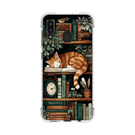 Capinha para celular  Bookish Cat