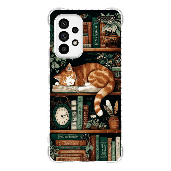 Capinha para celular  Bookish Cat