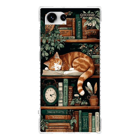 Capinha para celular  Bookish Cat