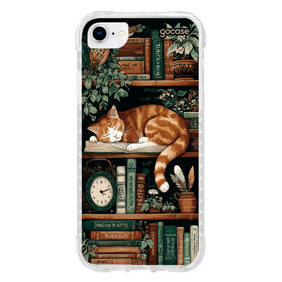 Capinha para celular  Bookish Cat
