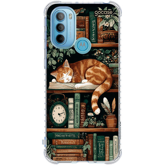 Capinha para celular  Bookish Cat