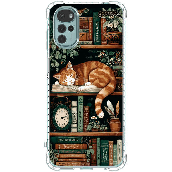 Capinha para celular  Bookish Cat