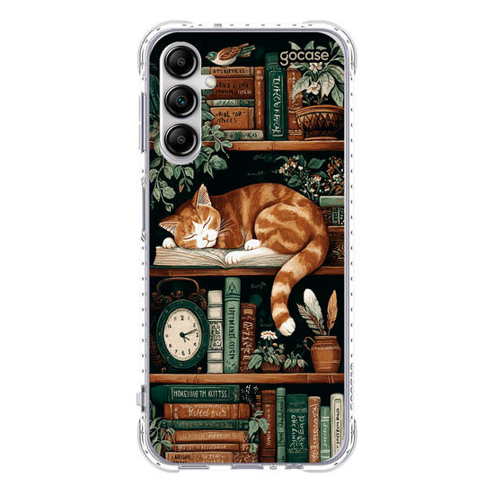 Capinha para celular  Bookish Cat