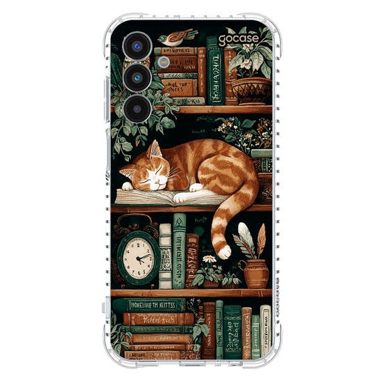 Capinha para celular  Bookish Cat