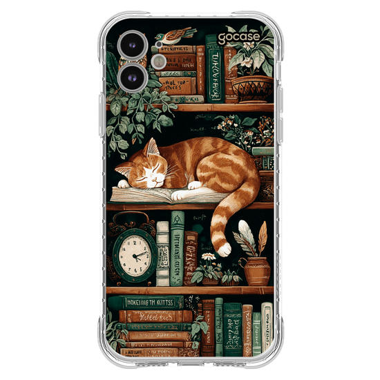 Capinha para celular  Bookish Cat