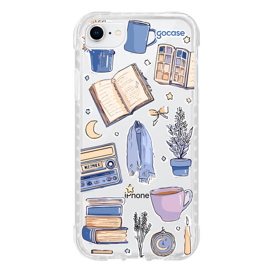 Capinha para celular  Booklover - Aesthetic Watercolor