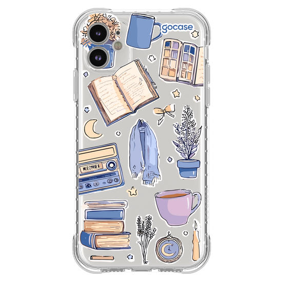 Capinha para celular  Booklover - Aesthetic Watercolor