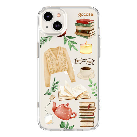 Capinha para celular  Booklover - Cozy Reader Elements