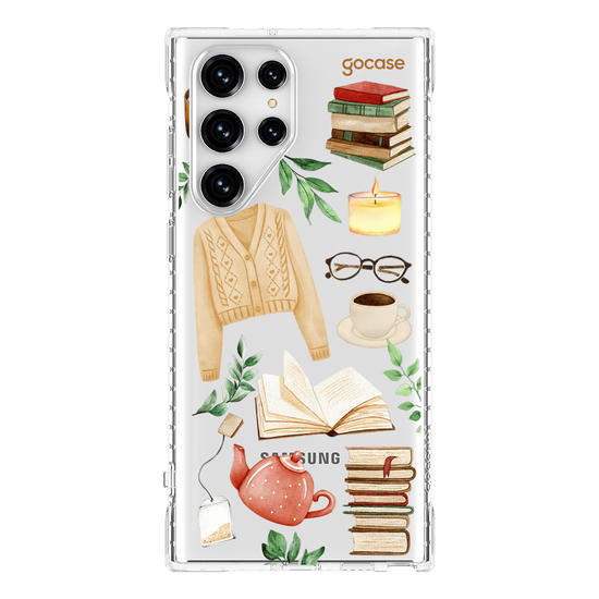 Capinha para celular  Booklover - Cozy Reader Elements