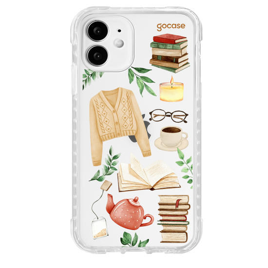 Capinha para celular  Booklover - Cozy Reader Elements