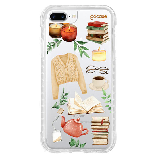 Capinha para celular  Booklover - Cozy Reader Elements Capinha para celular  Booklover - Cozy Reader Elements