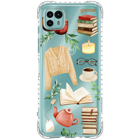 Capinha para celular  Booklover - Cozy Reader Elements
