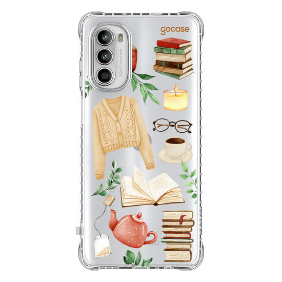Capinha para celular  Booklover - Cozy Reader Elements