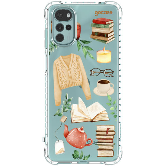 Capinha para celular  Booklover - Cozy Reader Elements