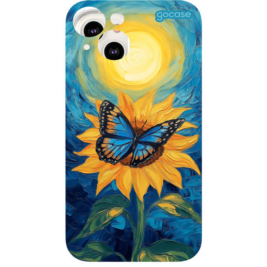 Capinha para celular  Borboleta de Van Gogh
