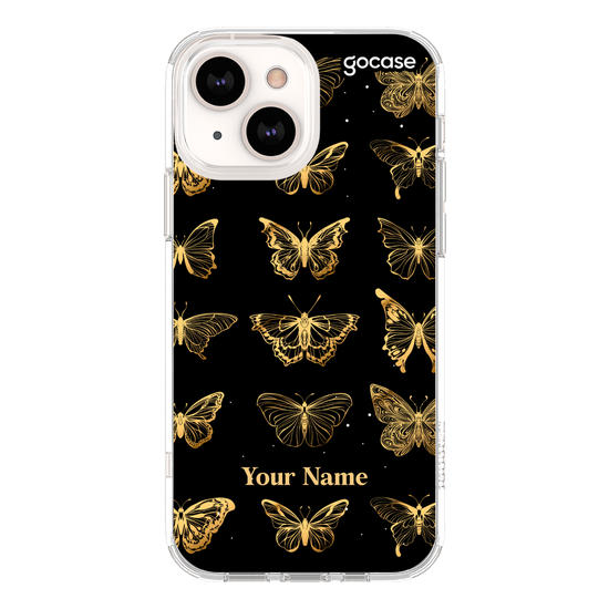 Golden Pattern Butterfly Phone Case