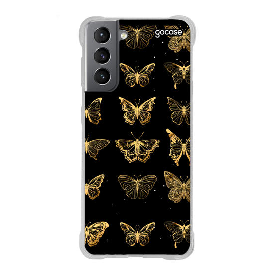 Capinha para celular Borboleta Golden Pattern
