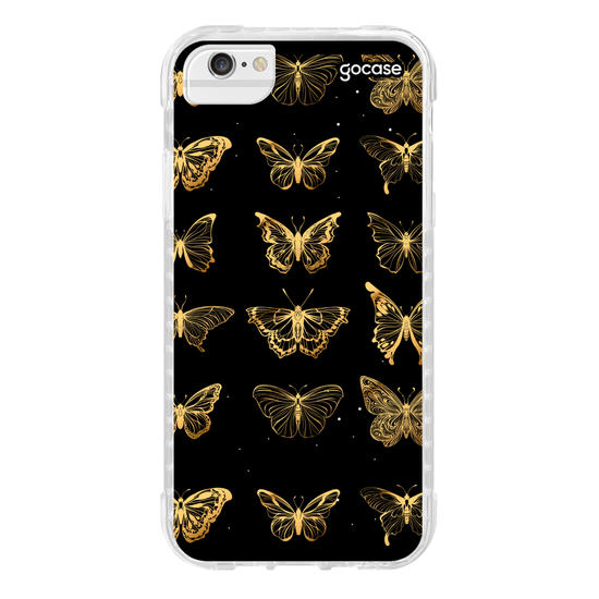 Capinha para celular Borboleta Golden Pattern
