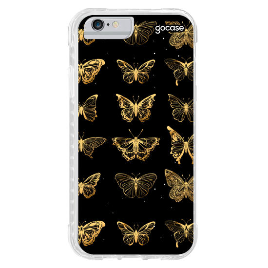 Capinha para celular Borboleta Golden Pattern