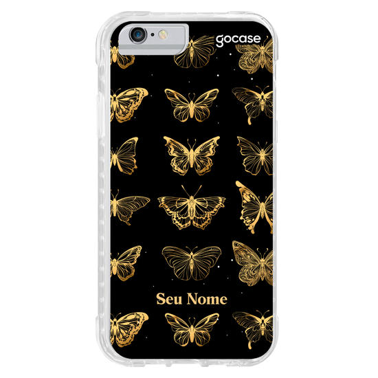 Capinha para celular Borboleta Golden Pattern