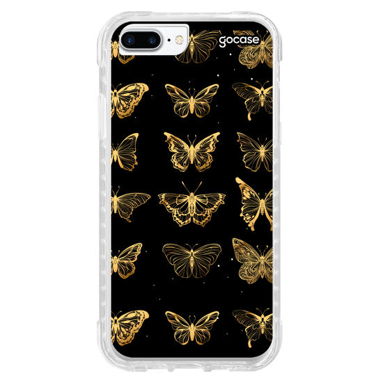 Capinha para celular Borboleta Golden Pattern