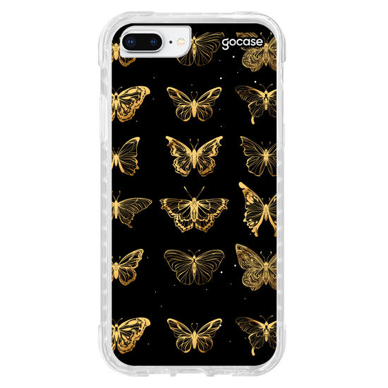 Capinha para celular Borboleta Golden Pattern