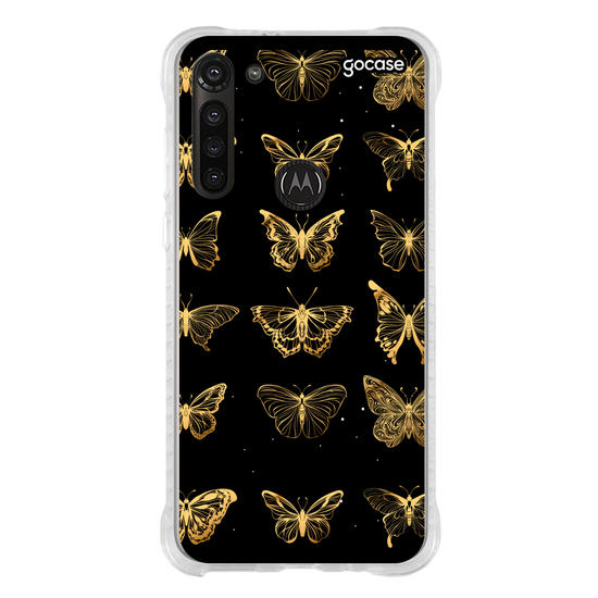 Capinha para celular Borboleta Golden Pattern