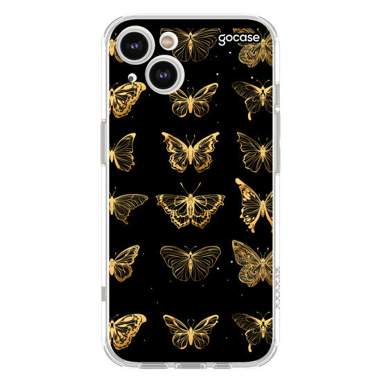 Capinha para celular Borboleta Golden Pattern