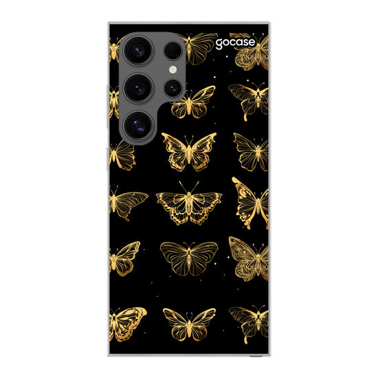 Golden Pattern Butterfly Phone Case
