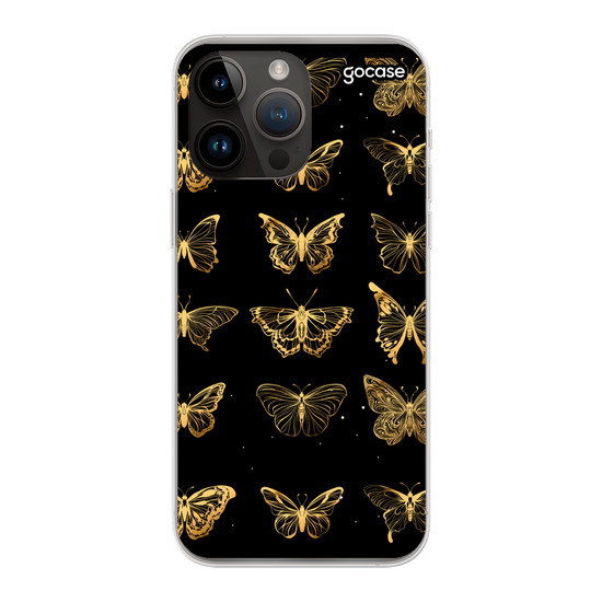 Golden Pattern Butterfly Phone Case