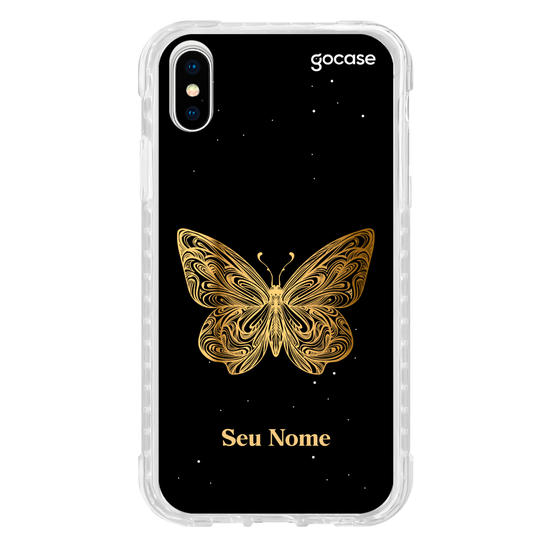 Capinha para celular Borboleta Golden