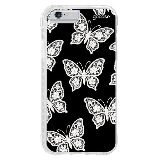 Capinha para celular  Borboleta Rendada Pattern