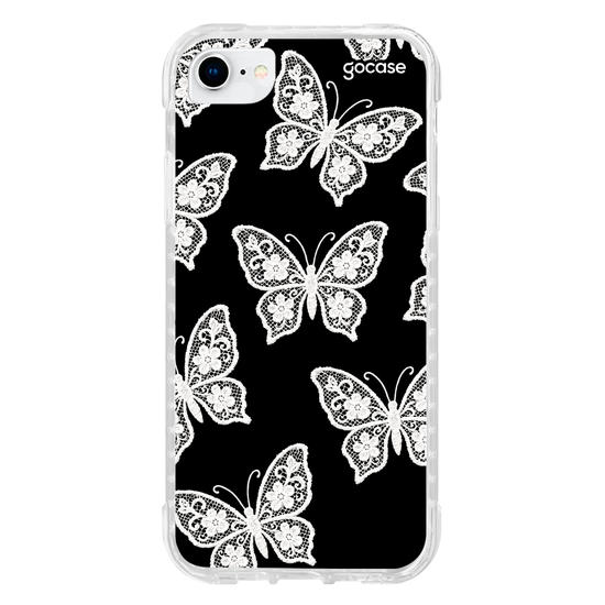 Capinha para celular  Borboleta Rendada Pattern