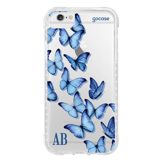 Capinha para celular  Borboletas Azuis