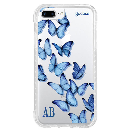Capinha para celular  Borboletas Azuis