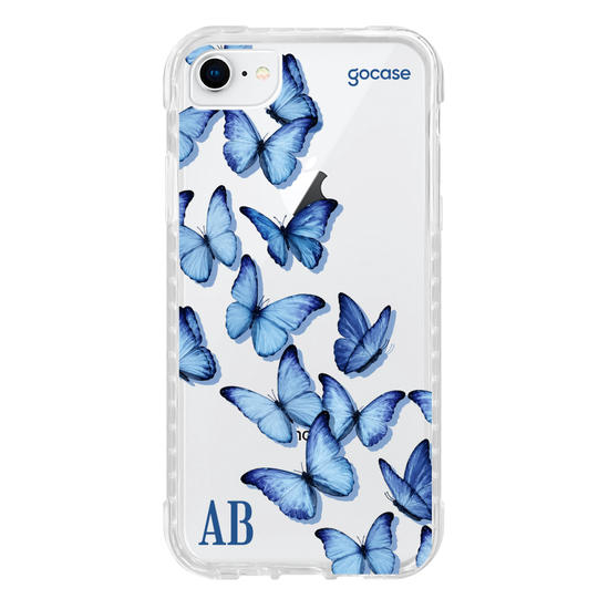 Capinha para celular  Borboletas Azuis